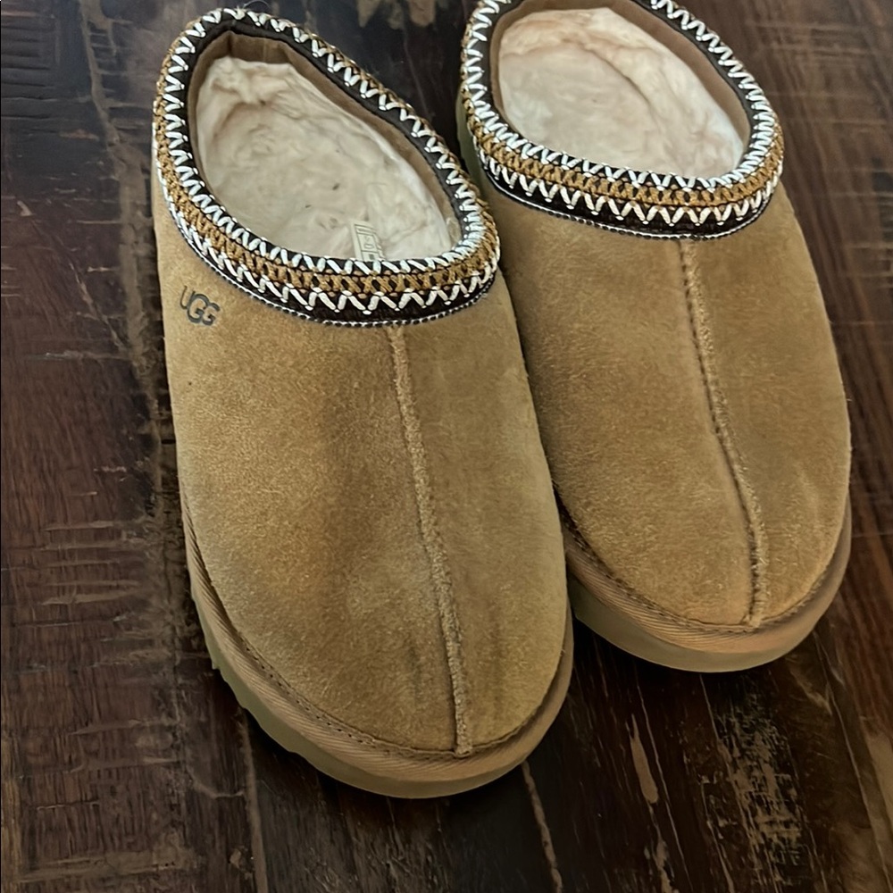 UGG Chestnut Suede Slip-Ons